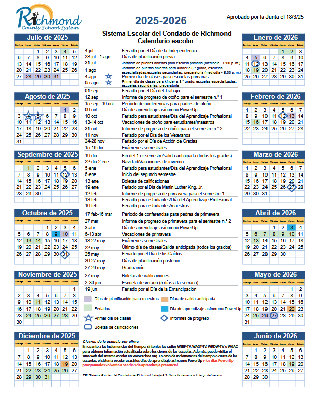 Spanish Calendar